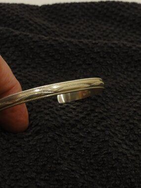 Vintage Sterling Silver Bracelet - TAHE Navajo EXCELLENT CONDITION!